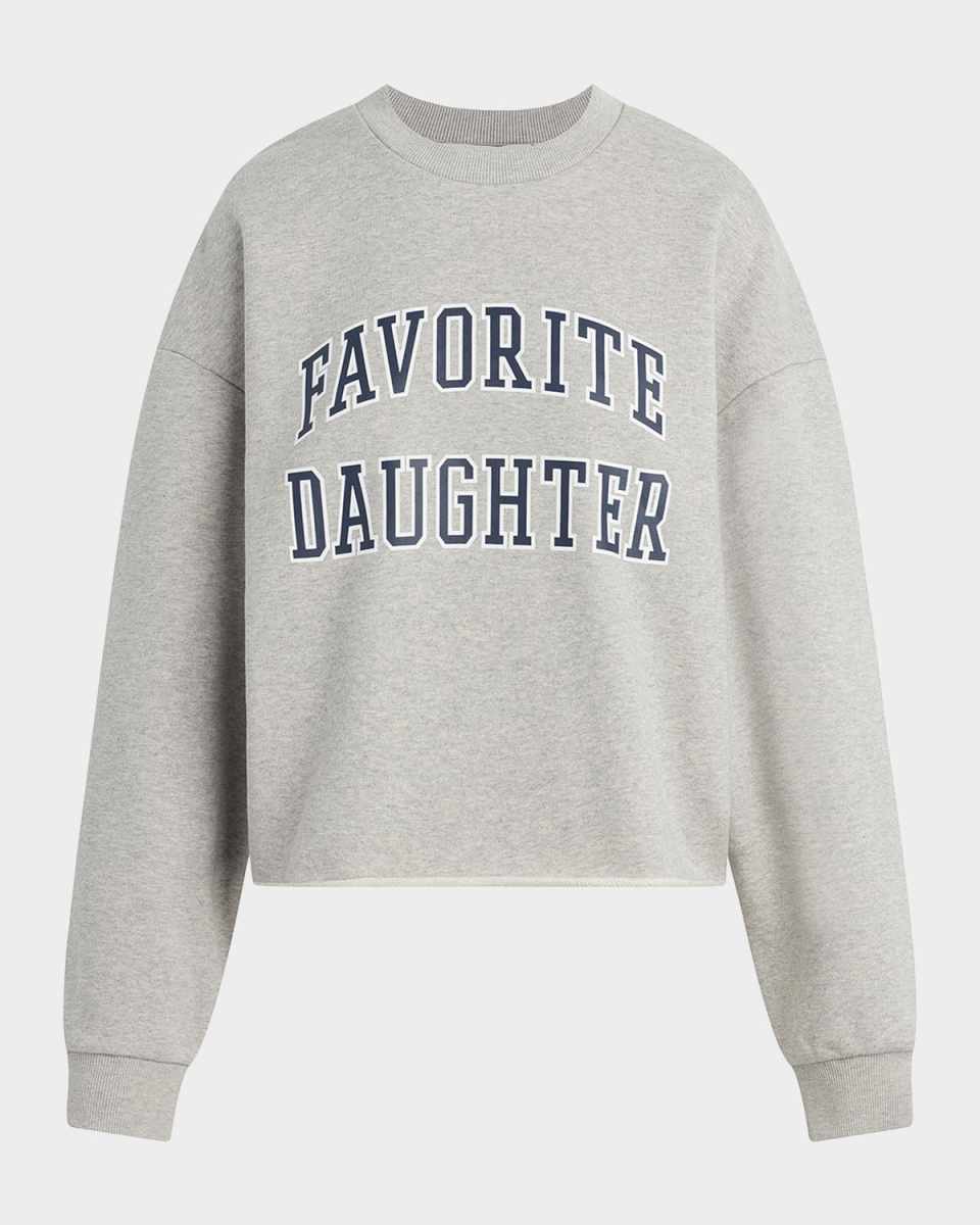 Cropped Collegiate Sweatshirt
